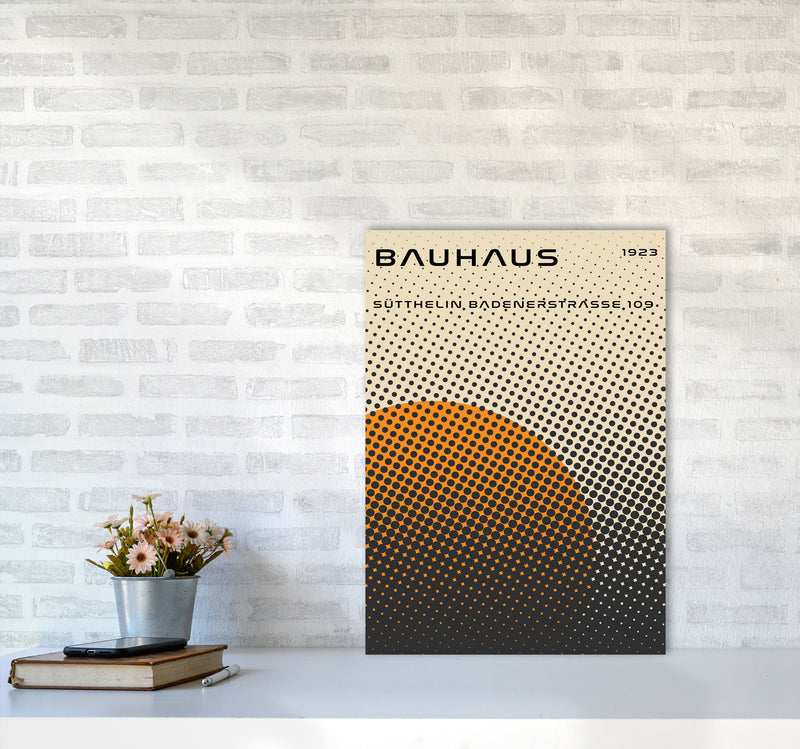 Bauhaus Geometric Yellow Vibe Art Print by Jason Stanley A2 Black Frame