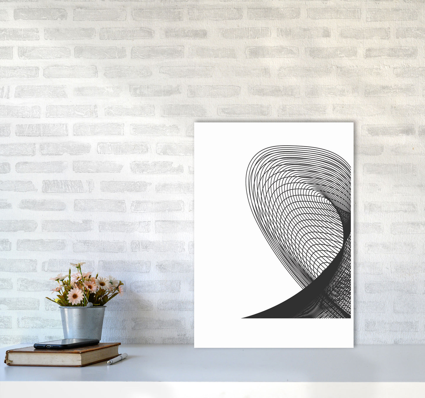 Minimal Geometric Series - 14 Art Print by Jason Stanley A2 Black Frame