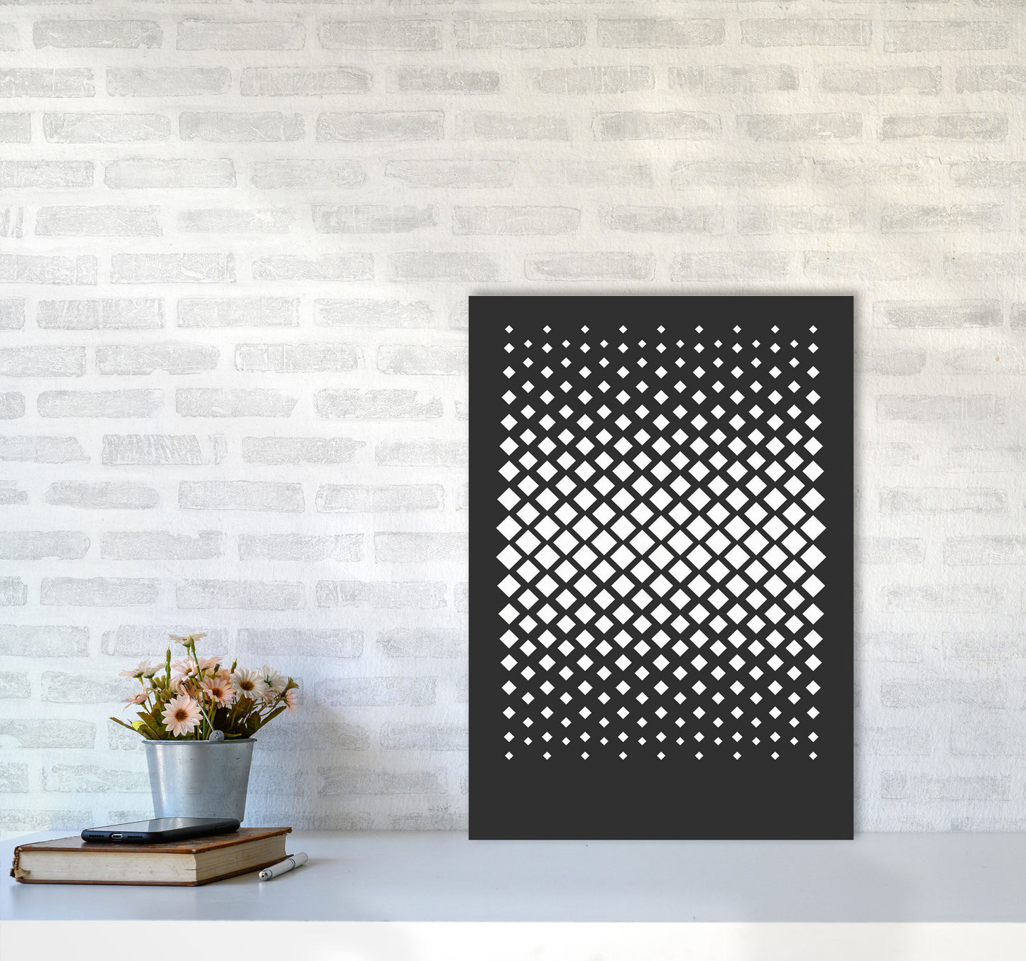 Minimal Geometric Series - 35 Art Print by Jason Stanley A2 Black Frame