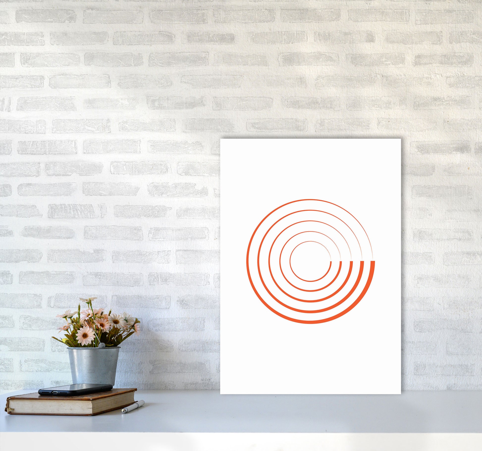 Minimal Geometric Series - 29 Art Print by Jason Stanley A2 Black Frame