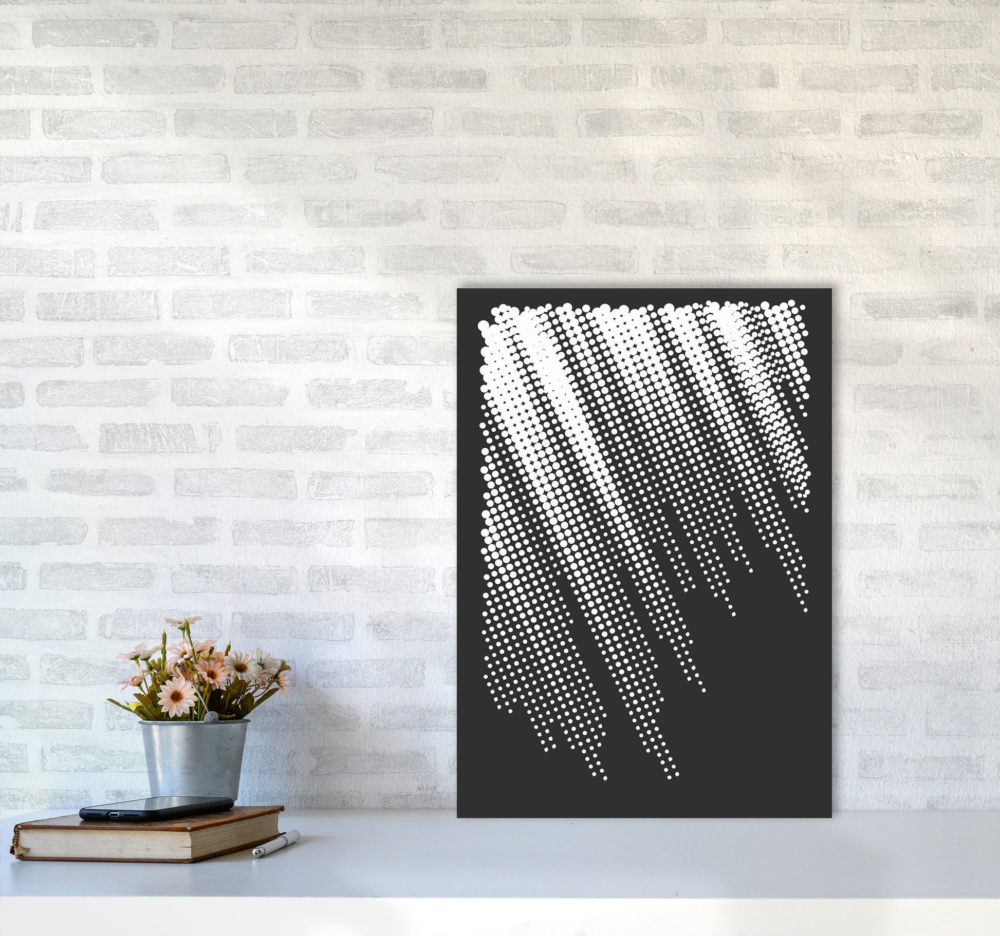 Minimal Geometric Series - 40 Art Print by Jason Stanley A2 Black Frame