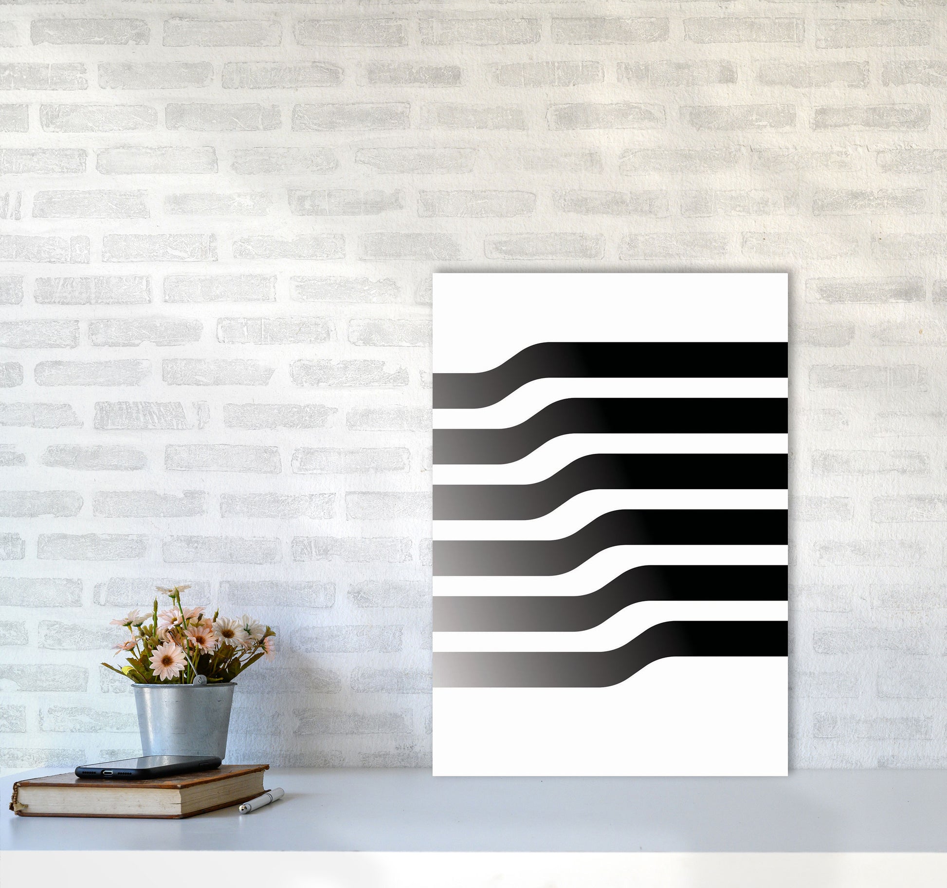Minimal Geometric Series - 3 Art Print by Jason Stanley A2 Black Frame
