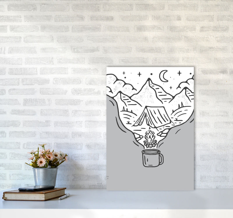 It All Started With Coffee Art Print by Jason Stanley A2 Black Frame
