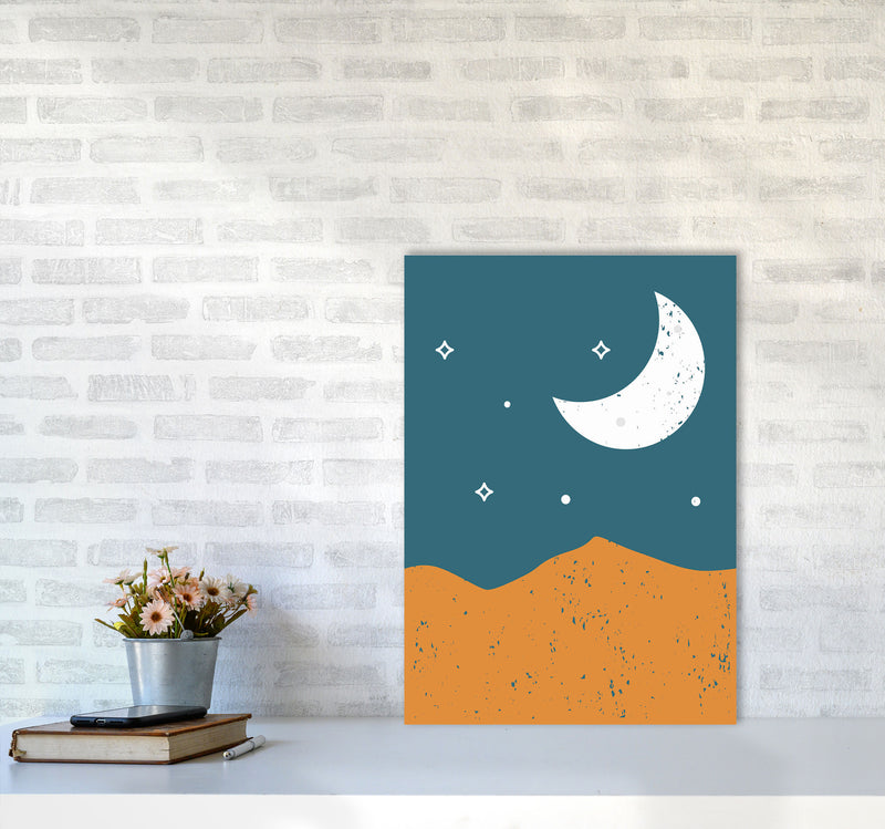 Moonrise Over The Mountain Art Print by Jason Stanley A2 Black Frame
