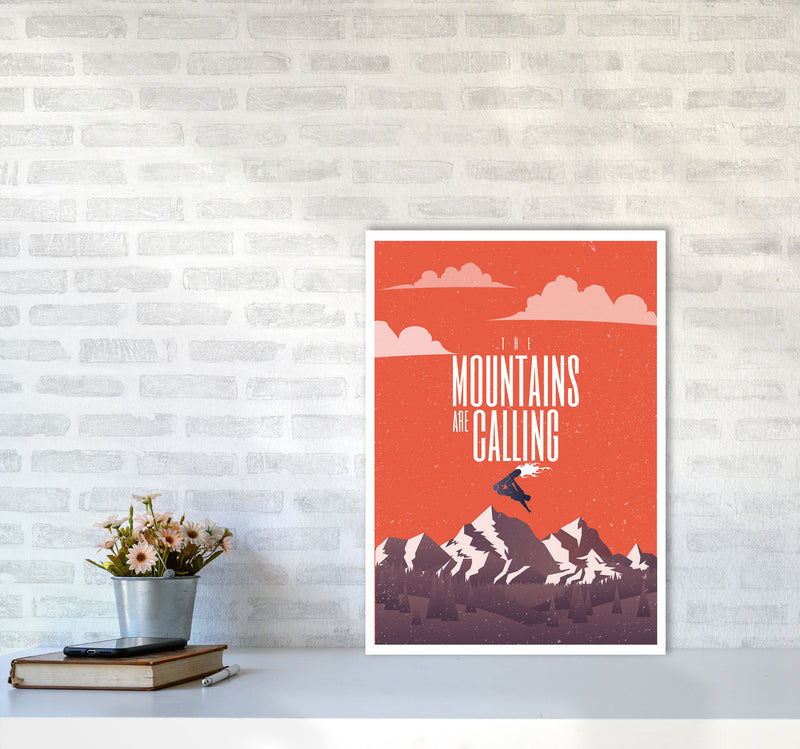 The Mountains Are Calling Art Print by Jason Stanley A2 Black Frame