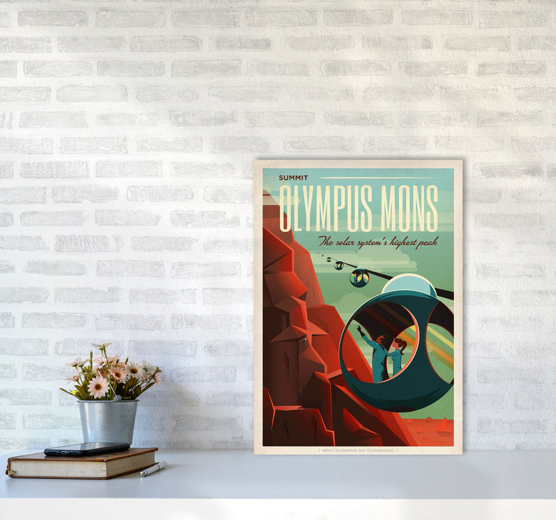 Spacex - Valles Marineris Art Print by Jason Stanley A2 Black Frame