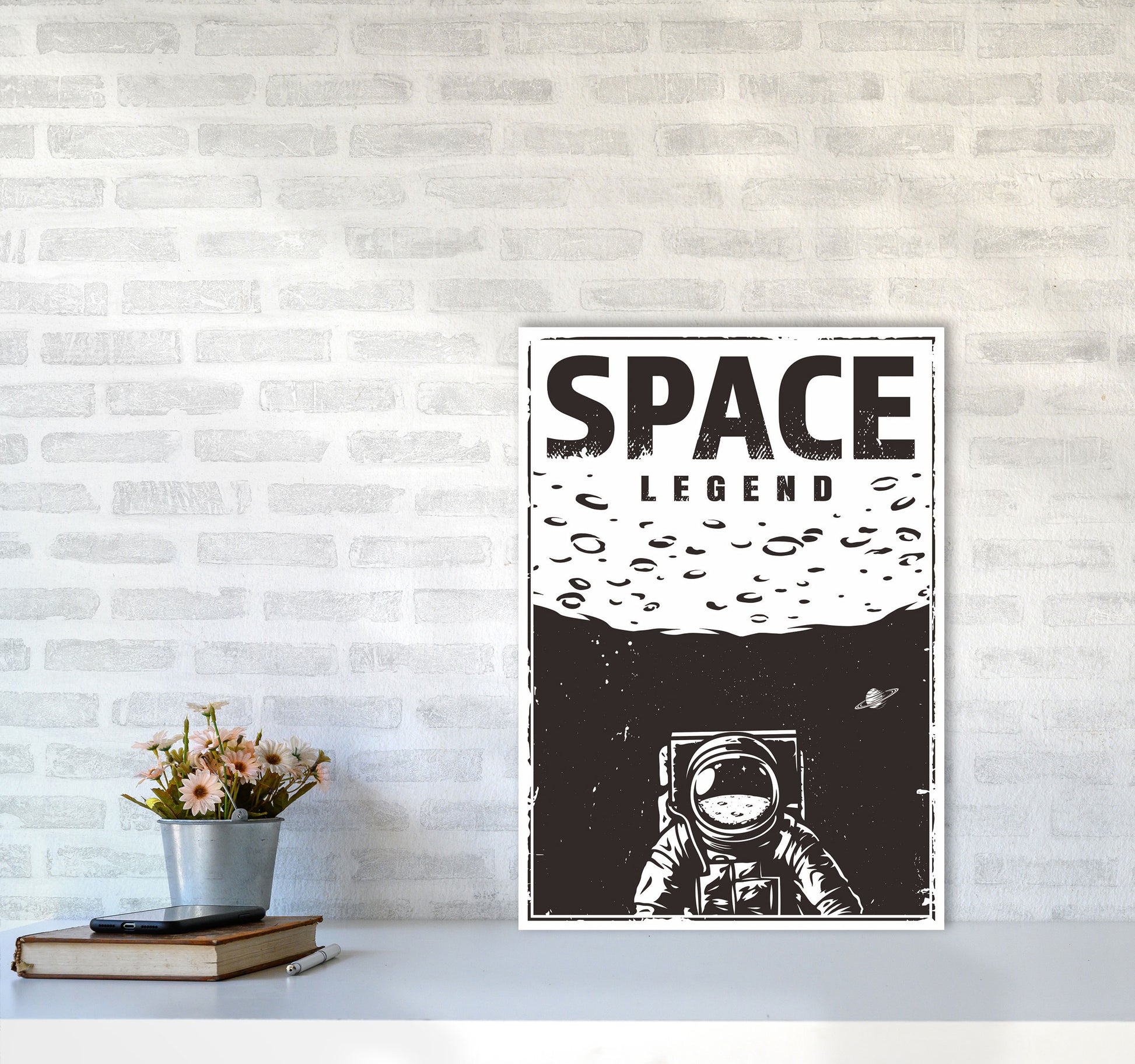 Outer Space Series - #19 Art Print by Jason Stanley A2 Black Frame
