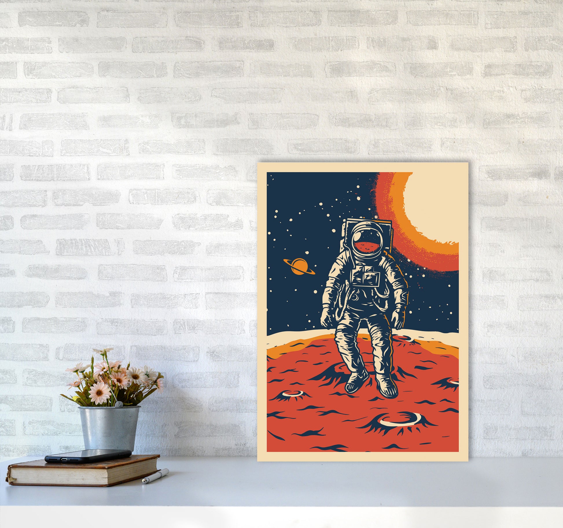Outer Space Series - #11 Art Print by Jason Stanley A2 Black Frame