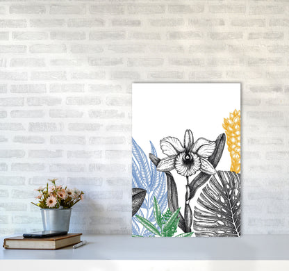 Minimalist Flower Vibes Art Print by Jason Stanley A2 Black Frame