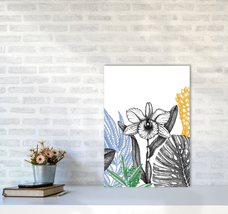 Minimalist Flower Vibes Art Print by Jason Stanley A2 Black Frame