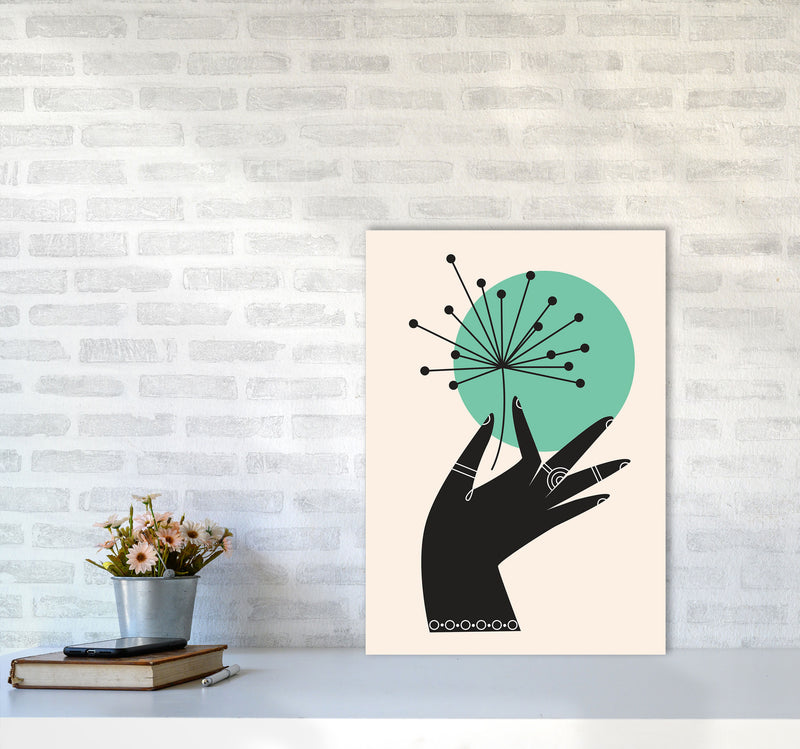 What A Pretty Flower Art Print by Jason Stanley A2 Black Frame