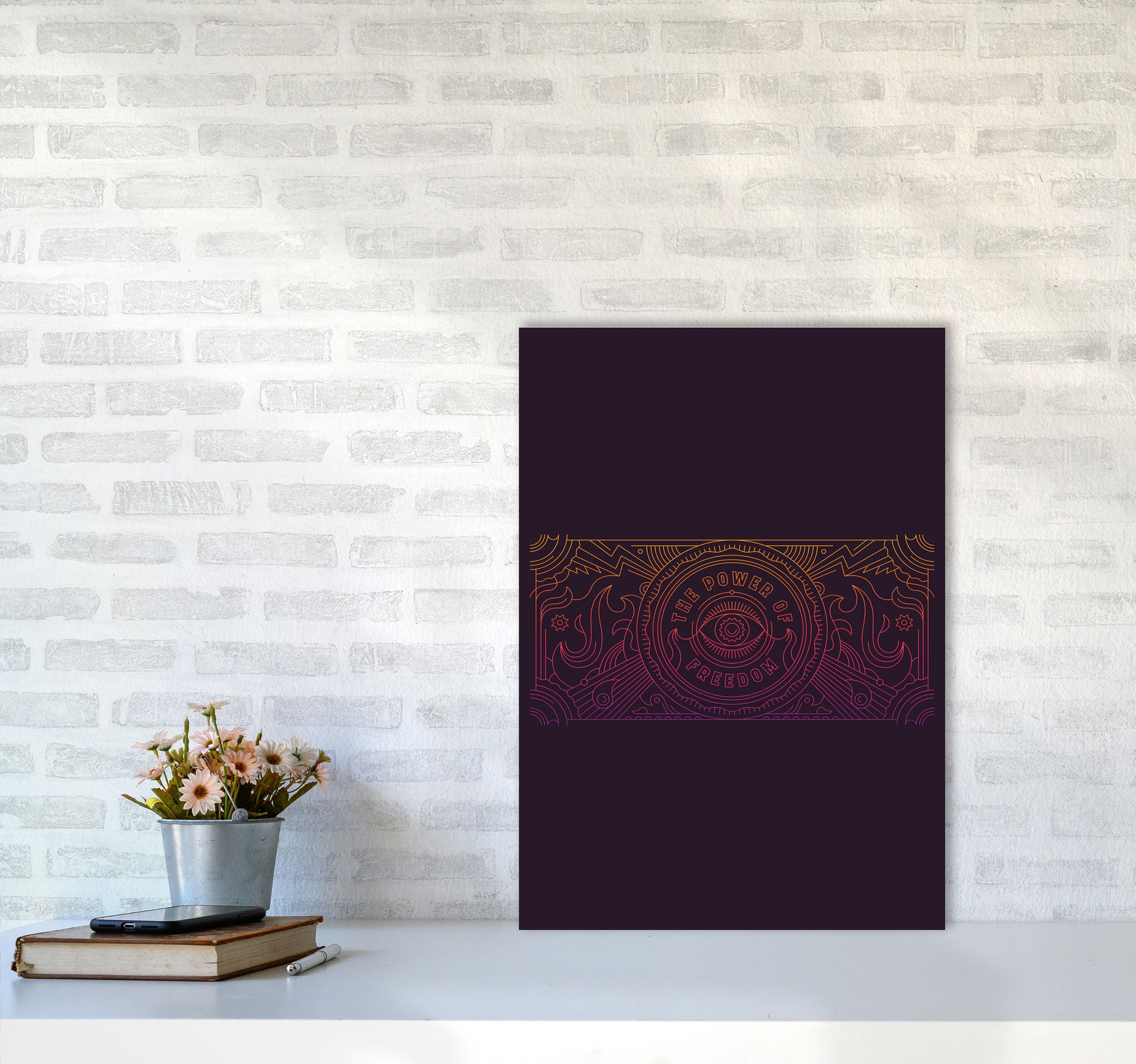 The Power Of Freedom Art Print by Jason Stanley A2 Black Frame