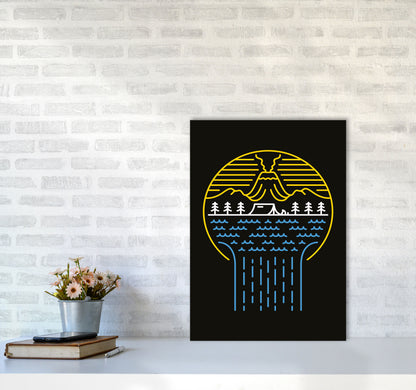 Minimal Nature Vibes Art Print by Jason Stanley A2 Black Frame
