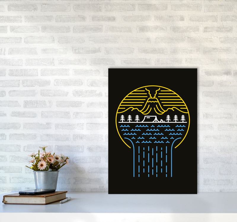Minimal Nature Vibes Art Print by Jason Stanley A2 Black Frame