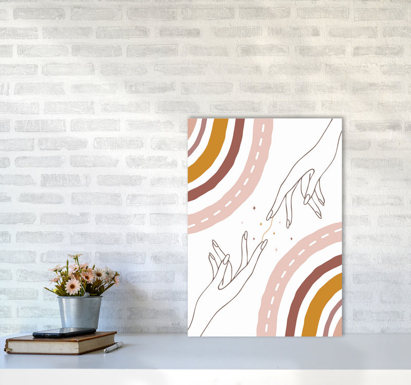 We Are All Connected Art Print by Jason Stanley A2 Black Frame