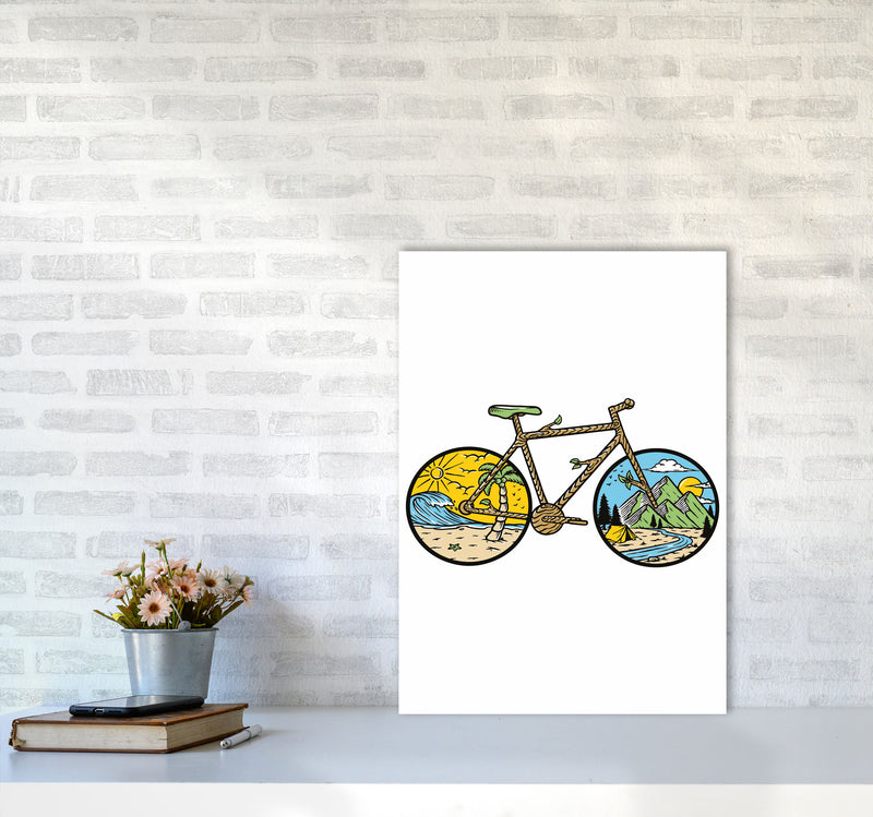 Best Bike Ride Ever Art Print by Jason Stanley A2 Black Frame