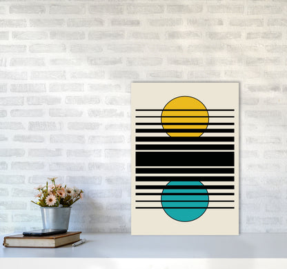 Geometric Suns III Art Print by Jason Stanley A2 Black Frame