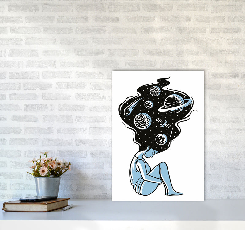 Head In The Clouds Art Print by Jason Stanley A2 Black Frame