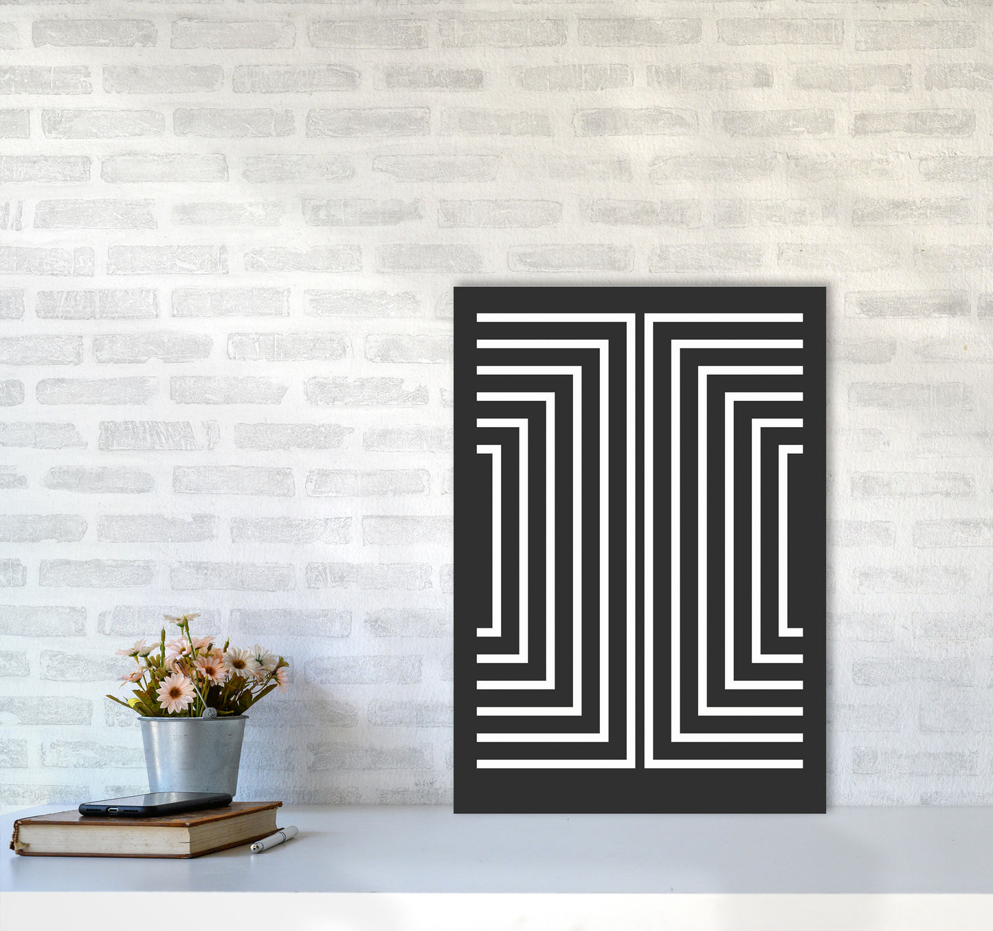 Pattern Series -4 Art Print by Jason Stanley A2 Black Frame
