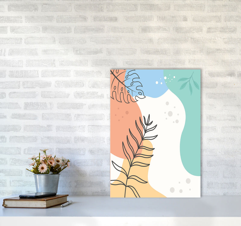 Abstract Leaves II Art Print by Jason Stanley A2 Black Frame