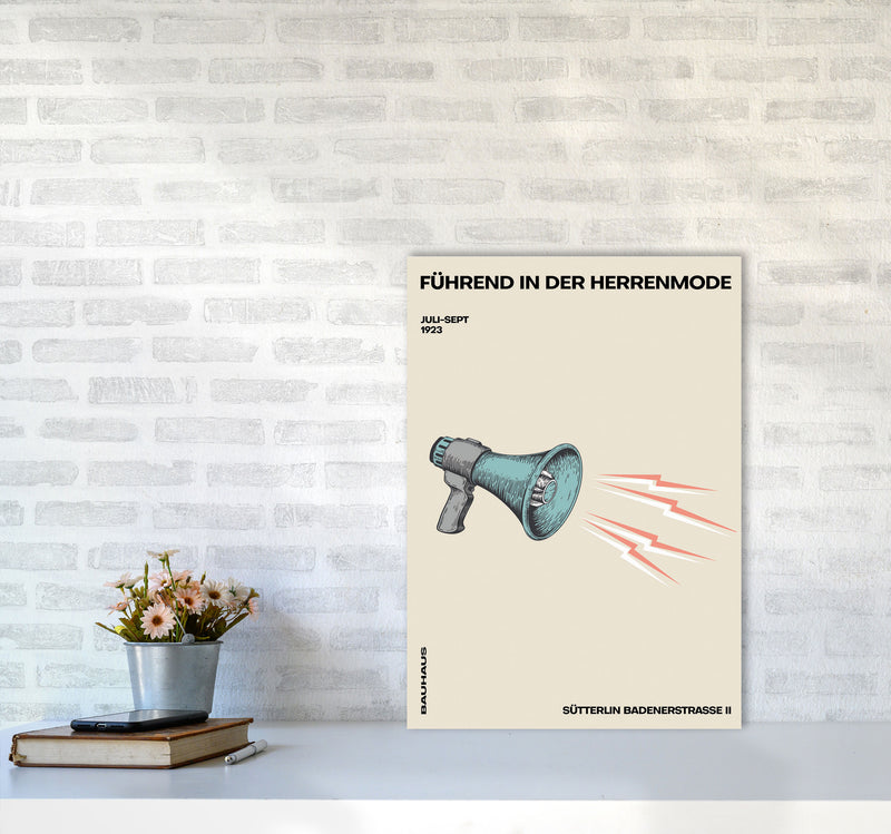 Bauhaus Megaphone Art Print by Jason Stanley A2 Black Frame