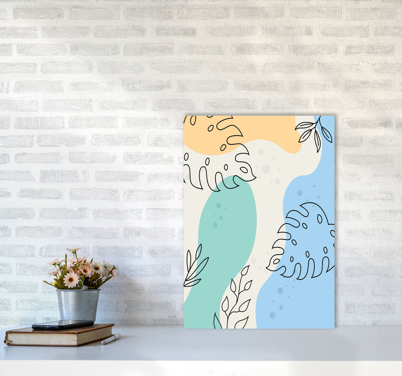 Abstract Leaves I Art Print by Jason Stanley A2 Black Frame
