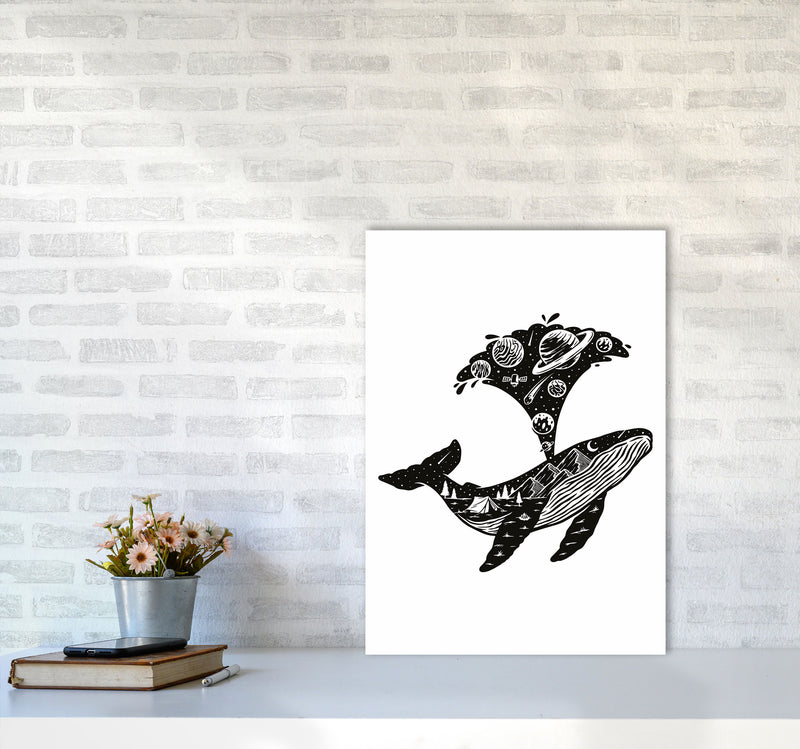 Humpback Universe Art Print by Jason Stanley A2 Black Frame