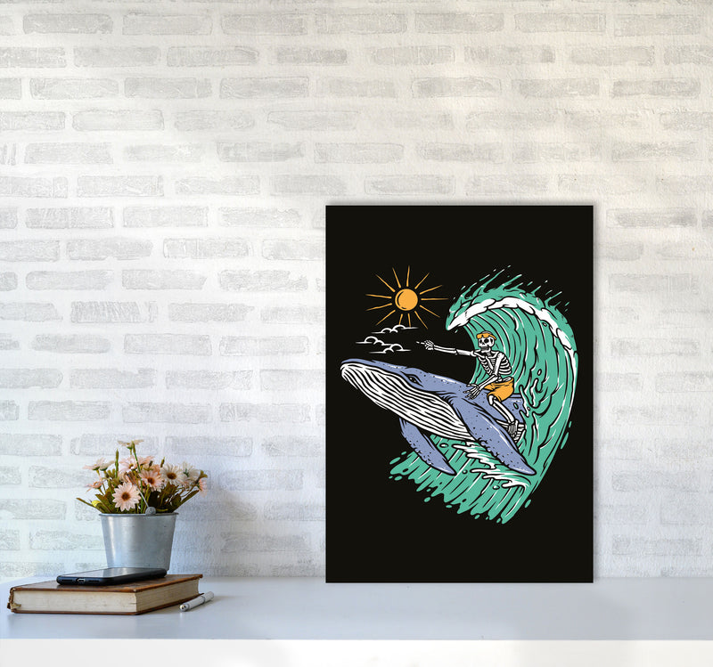 Going Straight! Art Print by Jason Stanley A2 Black Frame