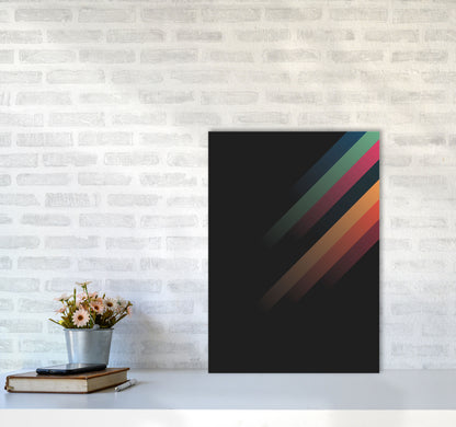 Faded Stripes 2 Art Print by Jason Stanley A2 Black Frame