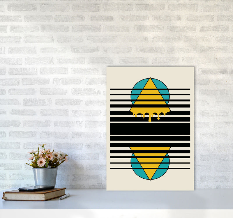 Melting Through Art Print by Jason Stanley A2 Black Frame