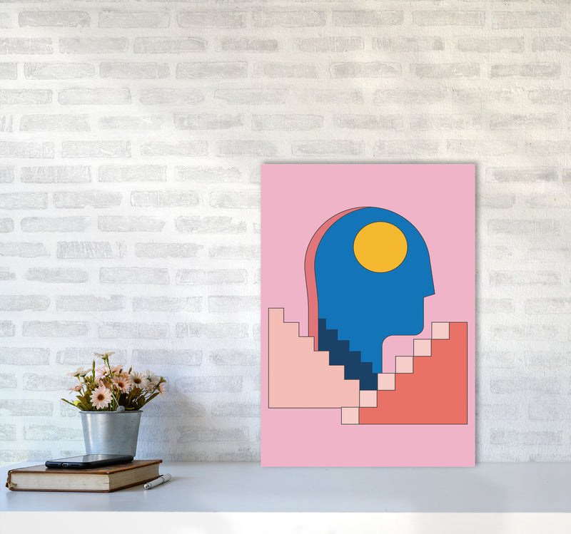 Keep Climbing Art Print by Jason Stanley A2 Black Frame