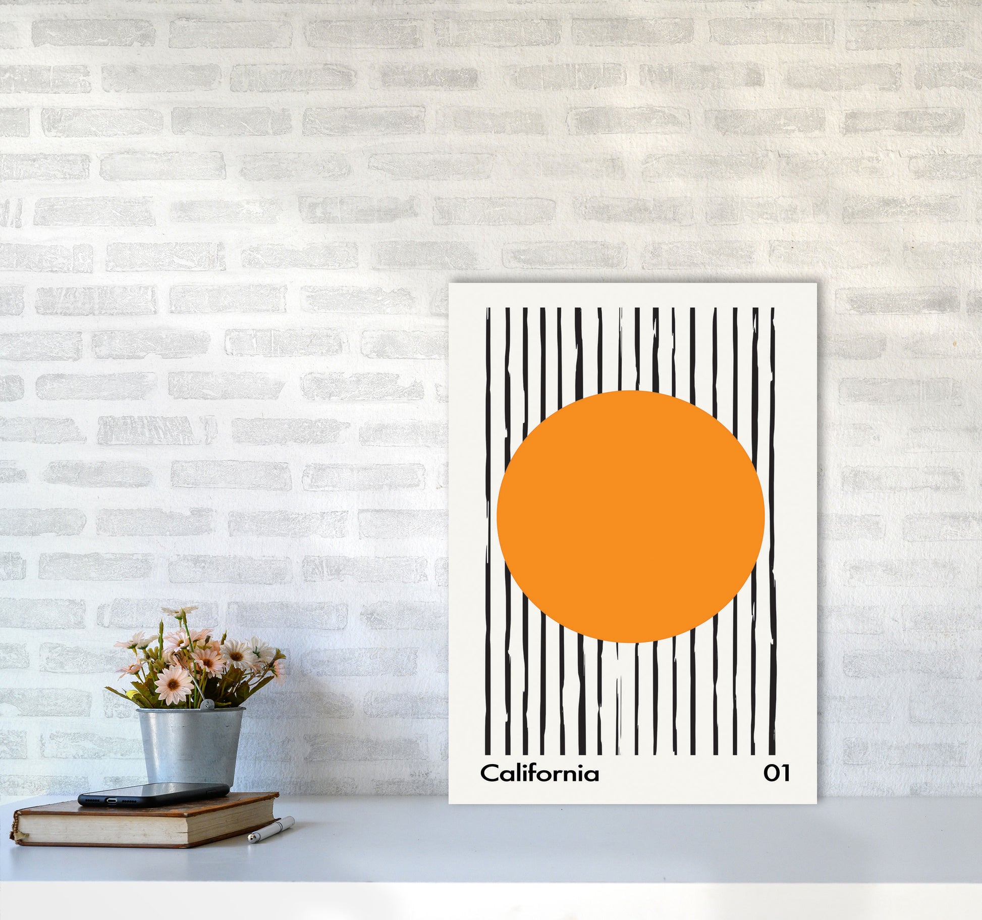 California 01 Art Print by Jason Stanley A2 Black Frame