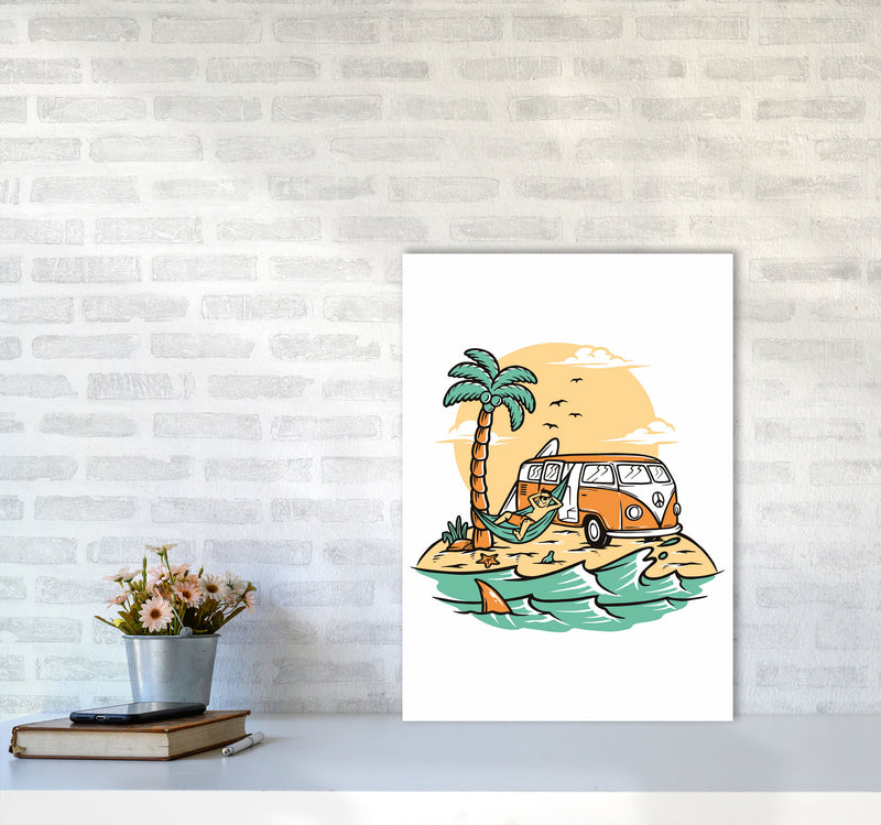 The Good Life Art Print by Jason Stanley A2 Black Frame