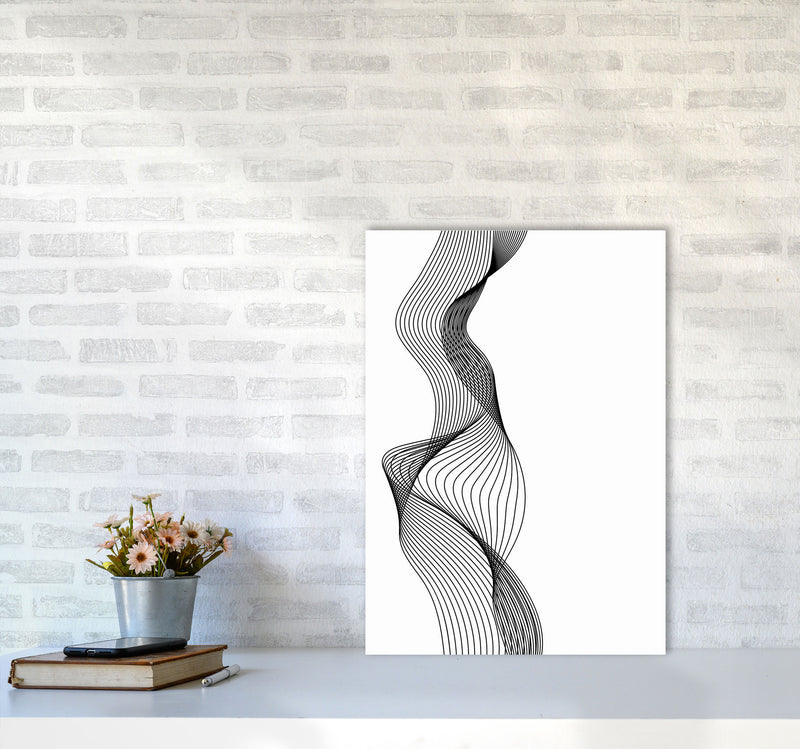 Line Wobbles Art Print by Jason Stanley A2 Black Frame