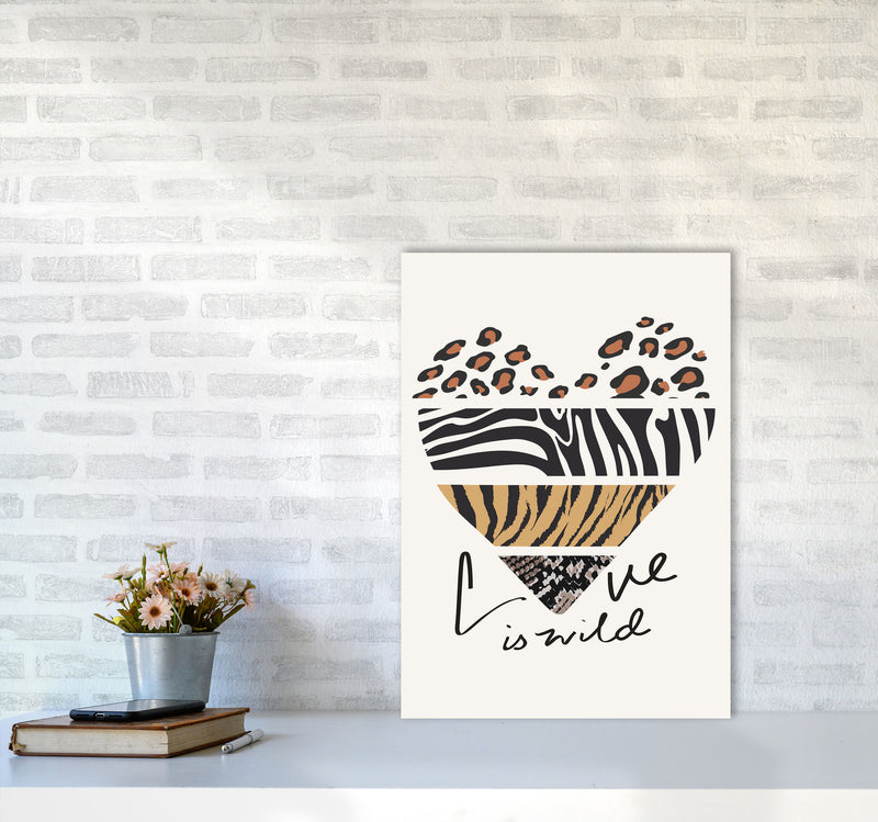 Love Is Wild Art Print by Jason Stanley A2 Black Frame