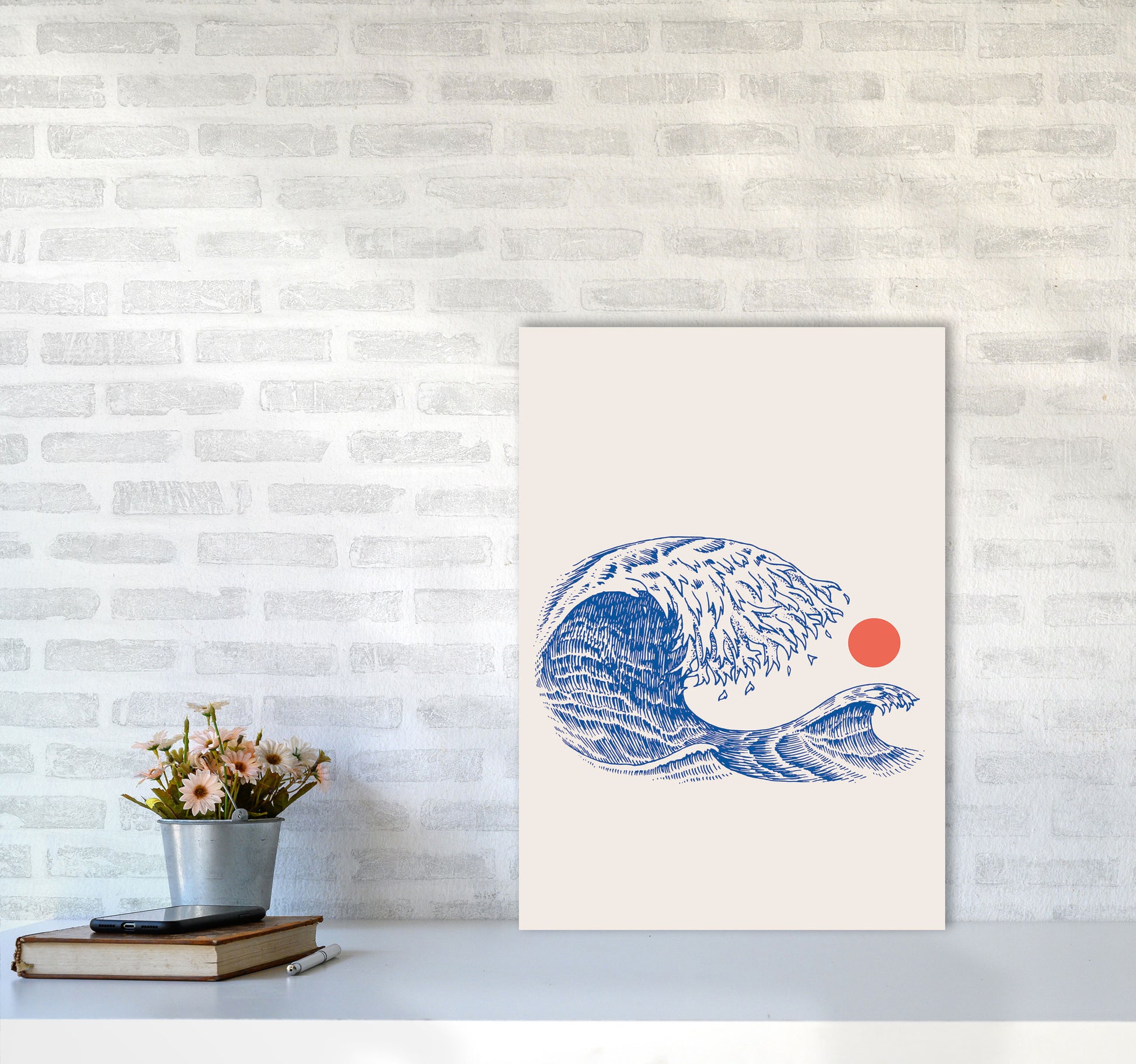 The Wave II Art Print by Jason Stanley A2 Black Frame