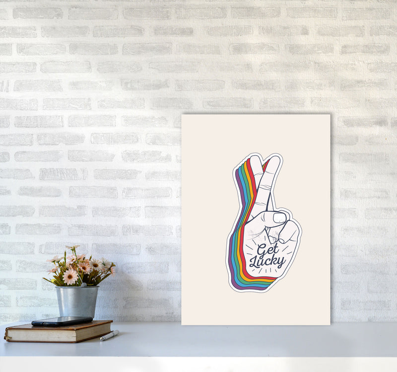 Get Lucky!! Art Print by Jason Stanley A2 Black Frame