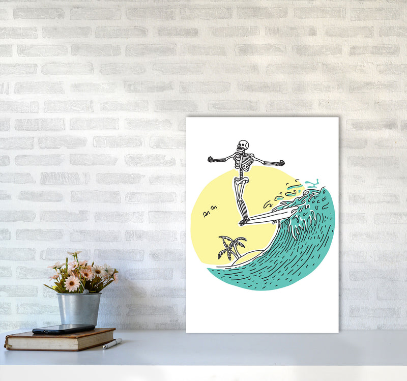 Hang 10 Zen Art Print by Jason Stanley A2 Black Frame