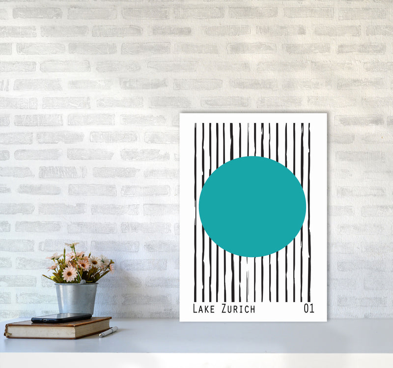 Lake Zurich Art Print by Jason Stanley A2 Black Frame