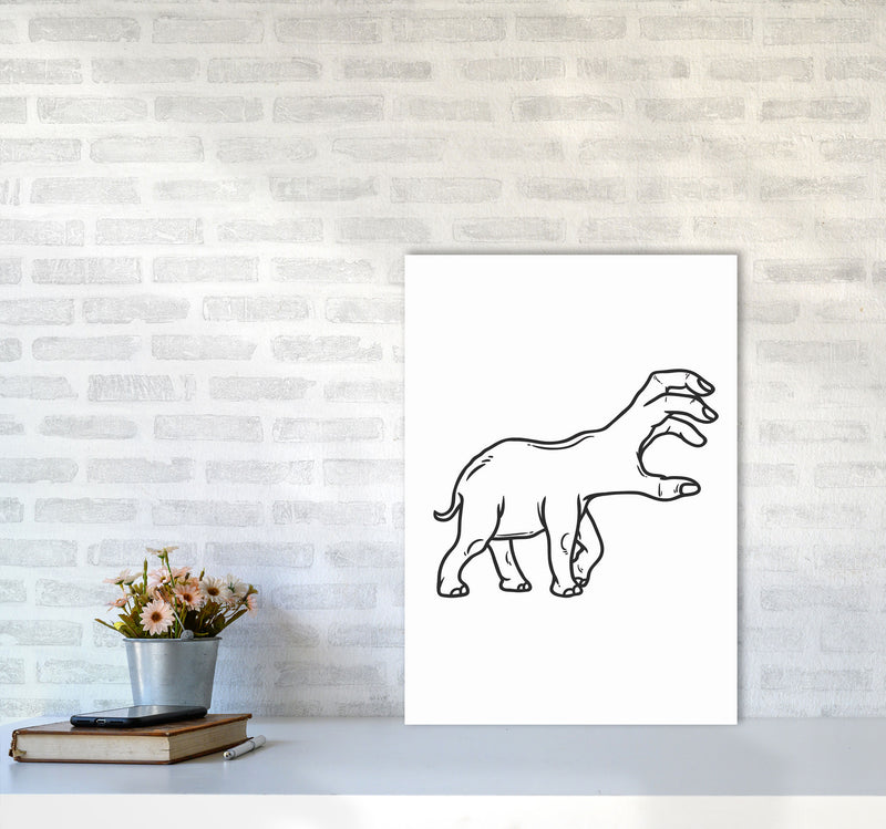 Hand-Head Art Print by Jason Stanley A2 Black Frame