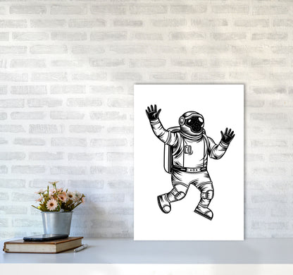 Space Man Art Print by Jason Stanley A2 Black Frame