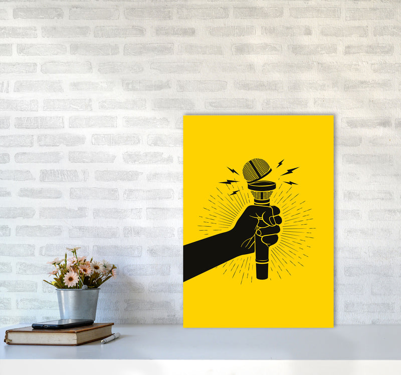 Speak Up! Art Print by Jason Stanley A2 Black Frame