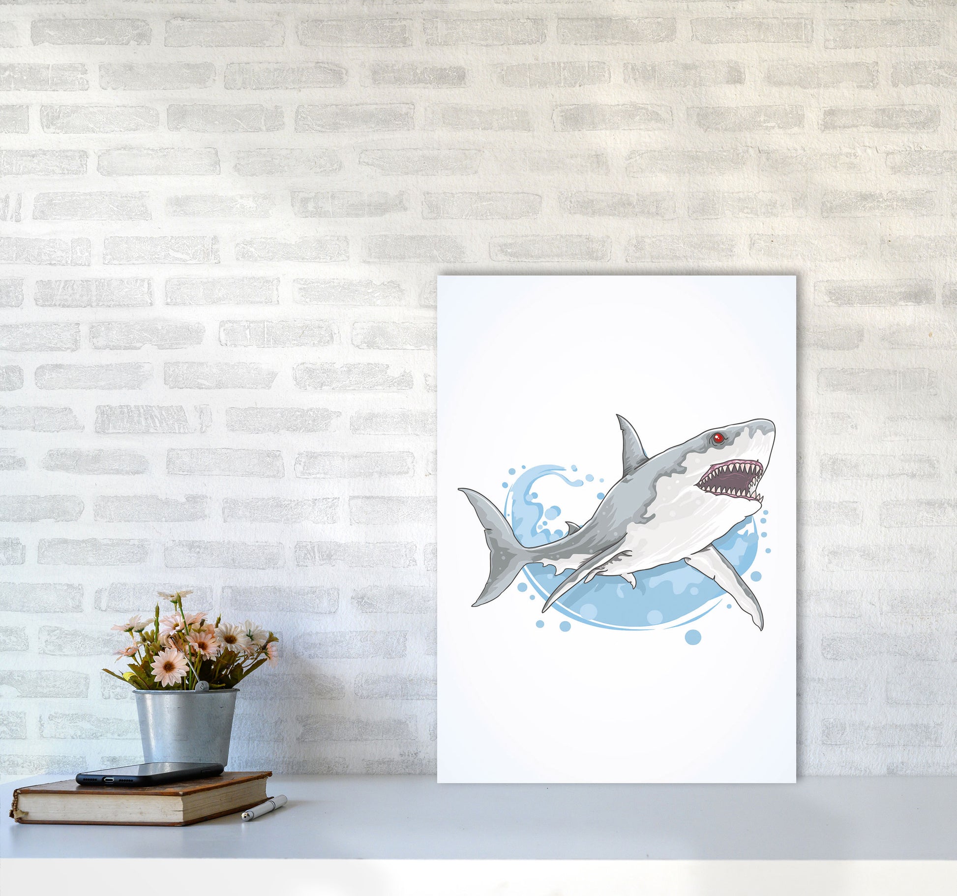 Rarrrrr!! Art Print by Jason Stanley A2 Black Frame
