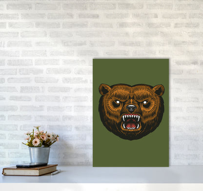 Ol Grizzly Art Print by Jason Stanley A2 Black Frame
