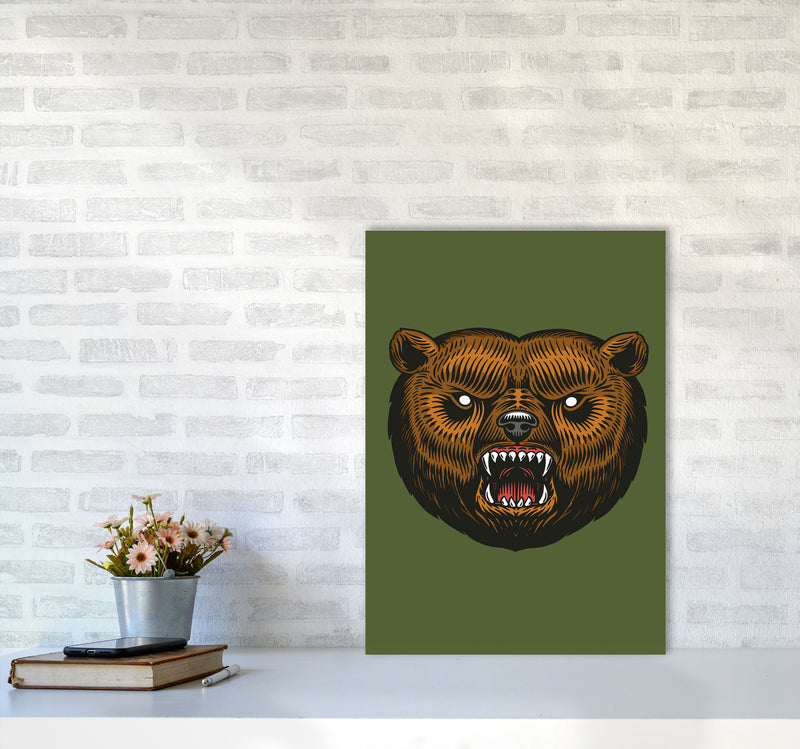 Ol Grizzly Art Print by Jason Stanley A2 Black Frame