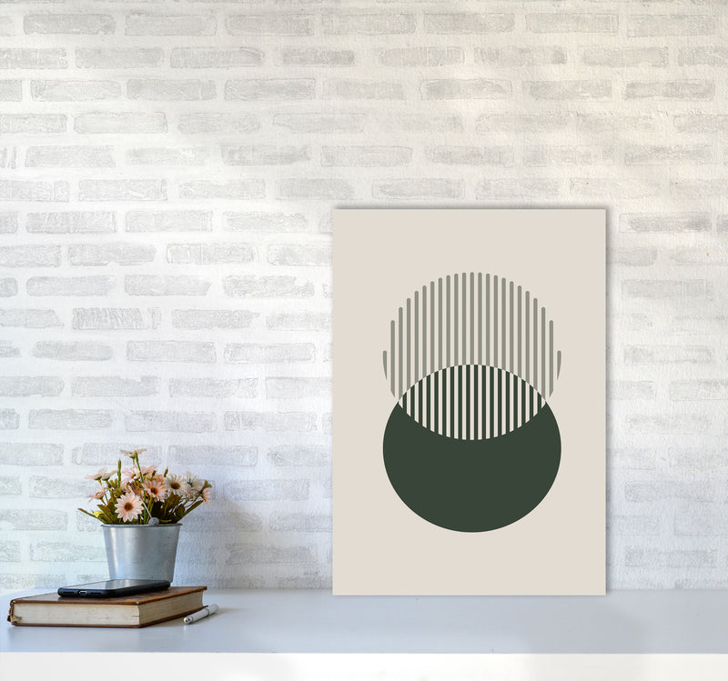 Minimal Abstract Circles III Art Print by Jason Stanley A2 Black Frame