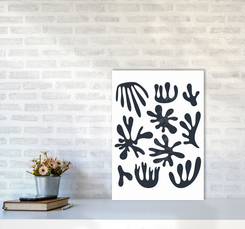 Minimal Abstract Algae I Art Print by Jason Stanley A2 Black Frame