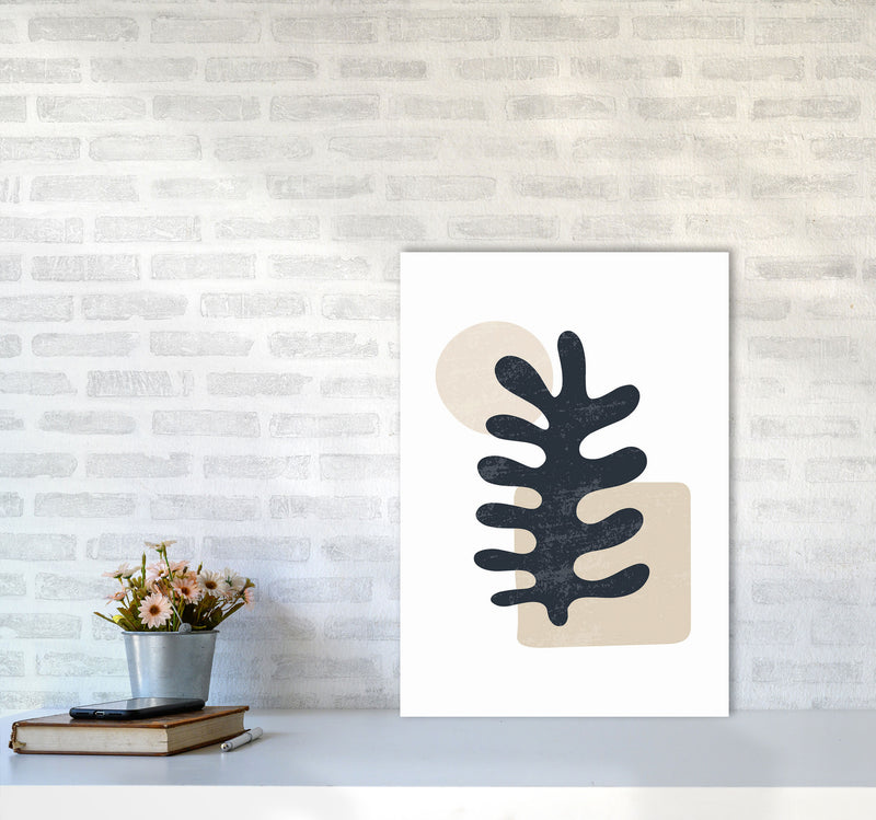 Minimal Abstract Algae III Art Print by Jason Stanley A2 Black Frame