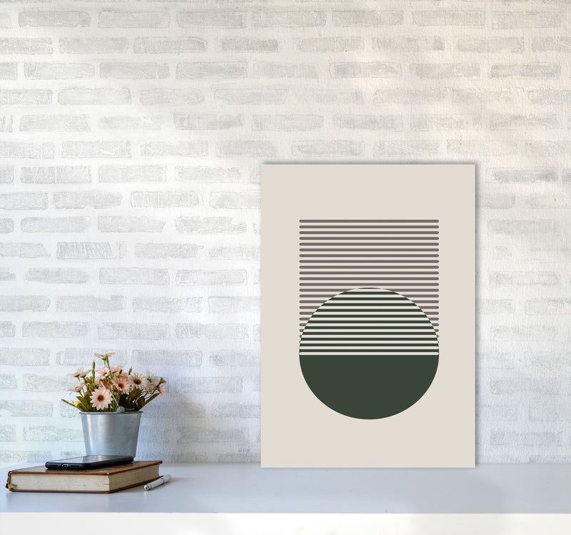 Minimal Abstract Circles I Art Print by Jason Stanley A2 Black Frame