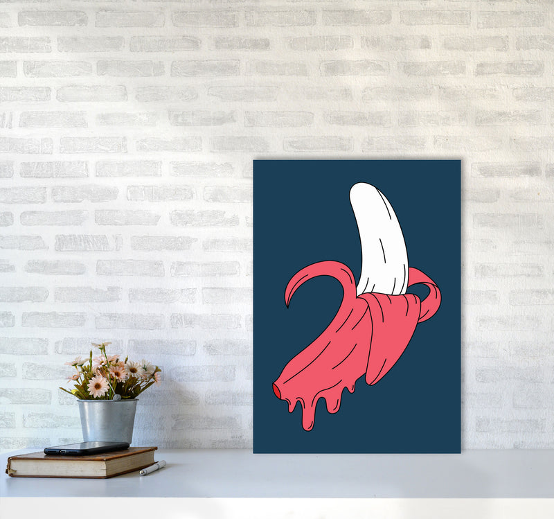 Melting Banana Art Print by Jason Stanley A2 Black Frame